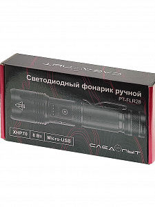 Патриот PT-FLR28 фонарь ручной (1L, 26650.,ZOOM)