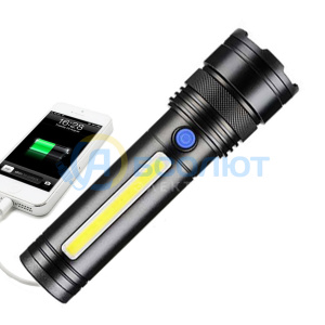 Фонарь ручной аккумуляторный, с PowerBank Следопыт PT-FLR39