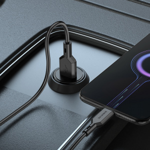 BOROFONE BZ18 Черный ЗУ авто USB + кабель Micro USB (QC3.0, 3000mA)