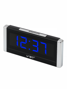 Часы электронные настольные от USB с будильником VST 731-5 Синие