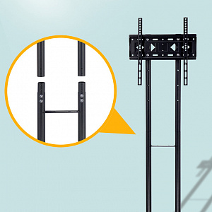 Стойка для телевизора напольная на колесиках до 55 дюймов Орбита OT-HOD21