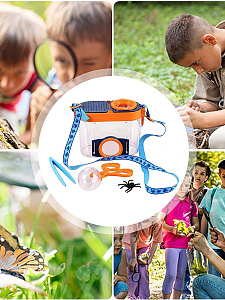 Банка для насекомых с лупой и пинцетом Орбита OT-INL80