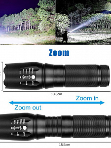 Следопыт ST-FLR06 фонарь ручной (18650,ZOOM)