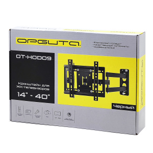 Кронштейн для телевизора настенный поворотный до 40 дюймов Орбита OT-HOD09