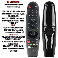 Голосовой пульт для Smart телевизоров LG Орбита OT-DVC42B