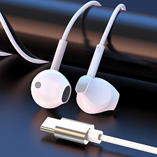 SENDEM X54 Белые наушники - гарнитура (TYPE-C)