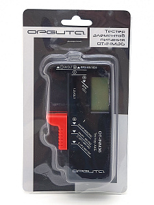 Тестер, измеритель напряжения батареек и аккумуляторов с LCD дисплеем Орбита OT-INM36