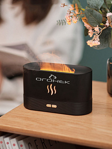 Огонек OG-HOM06 Черный увлажнитель воздуха (180мл,USB,RGB)