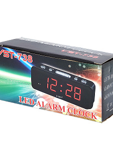 Часы электронные настольные от сети VST 738-2 Зеленые