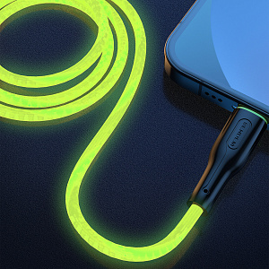 SENDEM T28A Зеленый кабель USB 3A (microUSB) 1m