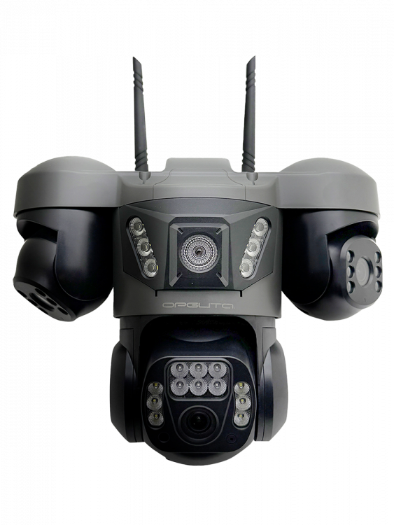 Камера видеонаблюдения 4G с сим картой уличная поворотная 2 Mp*3 Орбита OT-VNI68B