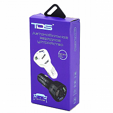 Зарядка в прикуриватель для автомобиля 3*USB TDS TS-CAU32 Черное