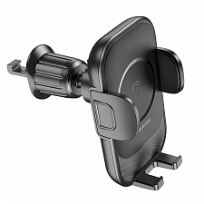 BOROFONE BH204 Черный держатель для смартфонов + беспроводное ЗУ 10W (в воздуховод)