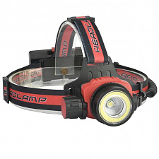 Фонарь налобный, фонарик аккумуляторный Следопыт PT-FLG09