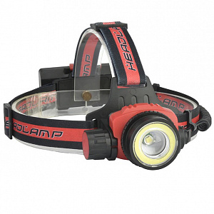 Фонарь налобный, фонарик аккумуляторный Следопыт PT-FLG09