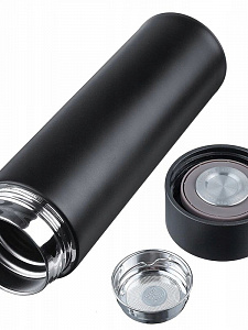 Термос для чая с датчиком температуры биосталь на 500 мл Огонёк OG-HOG06