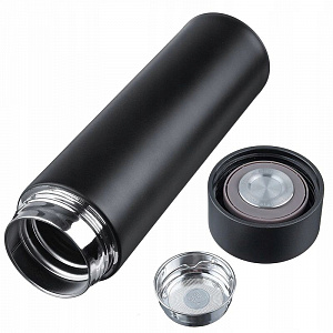 Термос для чая с датчиком температуры биосталь на 500 мл Огонёк OG-HOG06