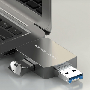 Орбита OT-PCR25 картридер OTG (TF, SD, microUSB, Type-C)