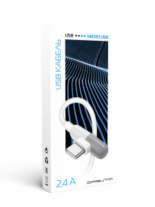 Орбита OT-SMM57 Белый кабель USB 2.4A (microUSB) 1м угловой