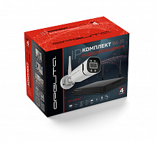 Комплект видеонаблюдения беспроводной на 4 камеры Wi-Fi 3MP Орбита OT-VNK07