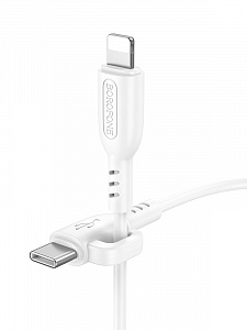 BOROFONE BX91 Белый кабель PD20W (iOS Lighting-TYPE-C) 1м