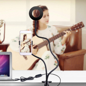 Огонек OG-SMH05 лампа кольцевидная на прищепке (9см)