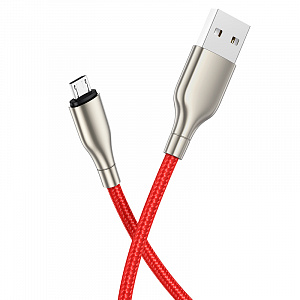 BOROFONE BX45 Красный кабель USB 2.4A (microUSB) 1м