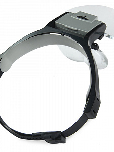 Лупа налобная увеличительная с подсветкой Орбита OT-INL07