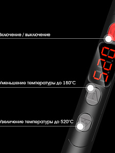 Паяльник электрический 60Вт с терморегулятором Помощник PM-INP35