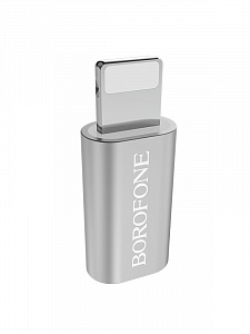 BOROFONE BV5 переходник (гнездо MicroUSB - штекер Lightning)