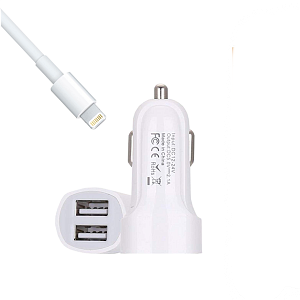 MUJU MJ-C03 ЗУ авто USB + кабель iOS Lightning (5B,2100mA)
