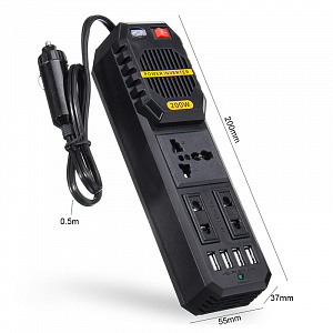 TDS TS-CAU42 автомобильный инвертор (220В/200Вт)