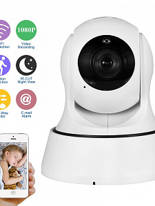 Орбита OT-VNI21 Белая видеокамера IP-WI-FI (1920*1080, 2Mpix, 3,6мм, пластик)