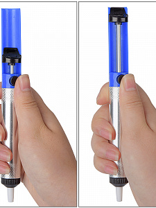 Паяльник электрический с терморегулятором, набор с индикаторной отверткой 30 в 1 Помощник PM-INP27