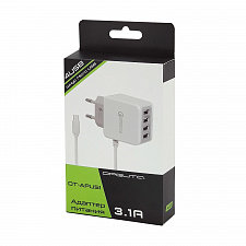 Орбита OT-APU51 ЗУ с 4*USB + кабель Micro USB (5В, 2400mA)