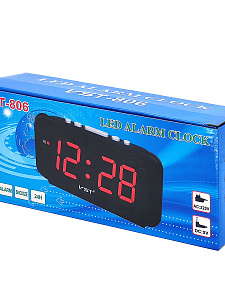 VST 806-1 Красные часы настольные