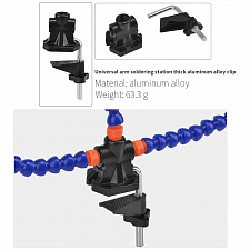 Третья рука для пайки с лупой 2 руки Помощник PM-INP21