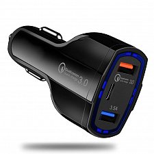 TDS TS-CAU33 Черный ЗУ авто USB (QC3.0,3500mA)