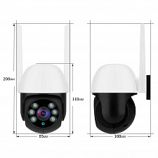 Орбита OT-VNI65 Видеокамера IP-WI-FI (1920*1080, 2Mpix, 3,6мм, пластик)