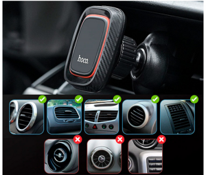 HOCO CA23 Держатель для смартфонов магнитный (в воздуховод)