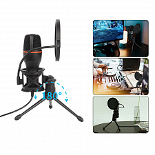 Микрофон для компьютера игровой для стрима Орбита OT-PCS07
