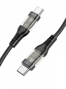 BOROFONE BU37 Черный кабель PD60W (TYPE-C-TYPE-C) 1.2м