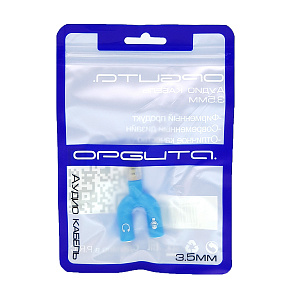 Орбита OT-AVC40 переходник аудио (Джек 3,5 мм на 2 гнезда 3,5 мм 4pin)(УПАКОВКА 20шт)