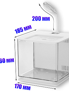 Аквариум для рыбок с подсветкой и фильтром Огонек OG-HOG15