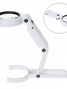 Лупа ручная, лупа настольная увеличительная с подсветкой Орбита OT-INL18