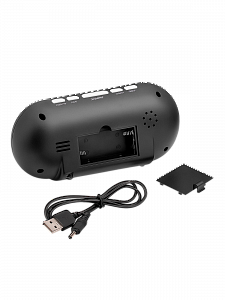 Часы электронные настольные от сети с будильником VST 717-1 Красные