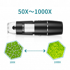 Микроскоп беспроводной цифровой карманный 1000X Wi-Fi Орбита OT-INL92