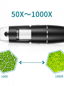 Микроскоп беспроводной цифровой карманный 1000X Wi-Fi Орбита OT-INL92
