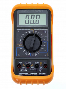 Мультиметр цифровой с прозвонкой в калоше тестер тока и напряжения Орбита OT-INM32