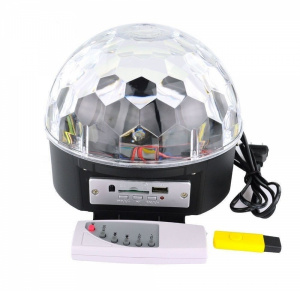 Светодиодный диско шар с MP3 с пультом и Bluetooth Огонёк OG-LDS04